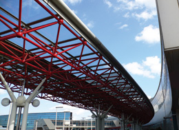 Environmentally-friendly photocatalyst coating at New Chitose Airport Terminal